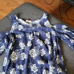 Off the shoulder, floral top